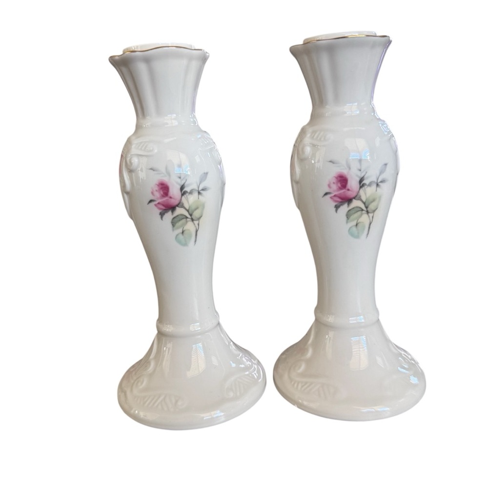 Donegal Irish Rose‎ Ceramic Candle Holders